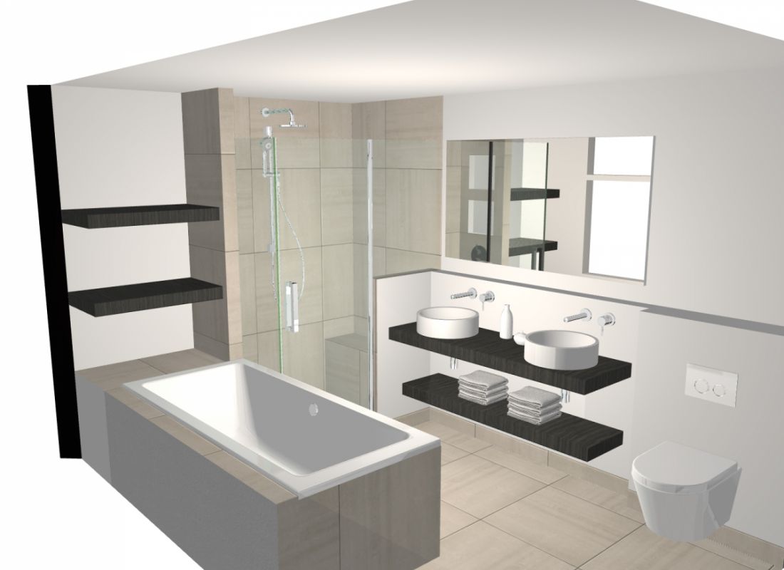 Schets badkamer Schets badkamer